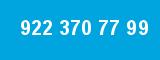 922 370 77 99 922 370 77 99
